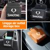 Car Air Outlet Storage Box Phone Lipstick Lighter Organizer For SsangYong Rexton Kyron Torres 2024 2023 Evx 2012 Actyon Korando