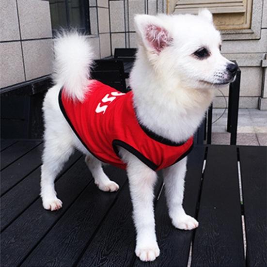 Pet Vest Round Neck Breathable Letter Soft Comfortable Cat Dog Print Pet Sleeveless Pullover