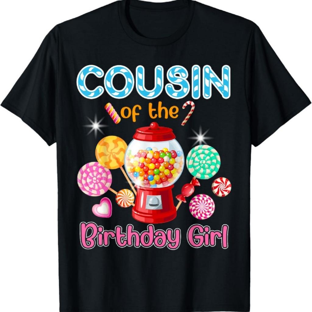 Cousin Des Geburtstagsgeschenke Mädchen Candyland Süßigkeiten Geburtstags-T-Shirt1
