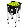 Portable Aluminum Folding Tennis Ball Cart with Basket