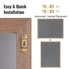 VEVOR Magnetic Chalk Board, Hanging Message Signs with Chalks, Vintage Chalkboard Sign, Rustic Brown Framed Calendar and Bulletin Combo Boards