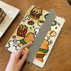Für iPad Air6 Hülle Süßes Burger Welpen Muster iPad Smart Style Tri-Fold Hülle für iPad Pro2024 11 13 Air6 Air5 Air4 10.9 Air3 10.5 mit Bleistifthalter