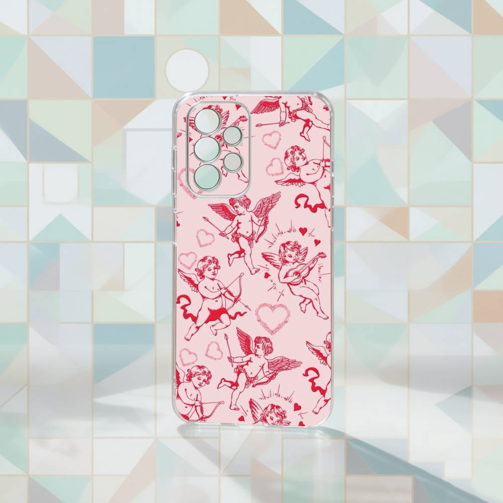 Cupid's Arrow Phone Case For Samsung S25,S24,S21,S22,S23,S30,Ultra,S20,Plus,Fe Transparent Cover