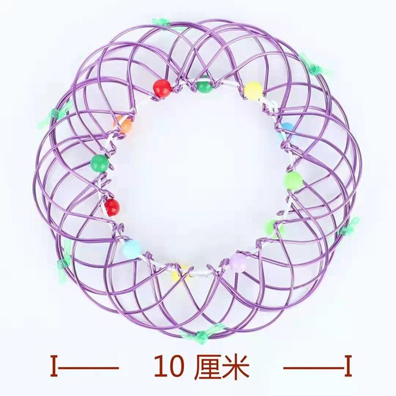 Mandala Flower Basket Toy Flexible Iron Basket Creative Handmade Magic Loop Wire Fidget Sensory Toy For Kid Christmas Party Gift