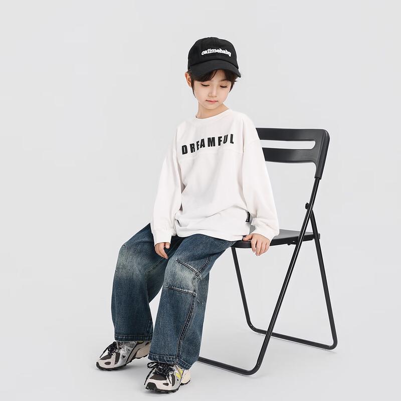 Boy's Letter Print Long Sleeve T-Shirt