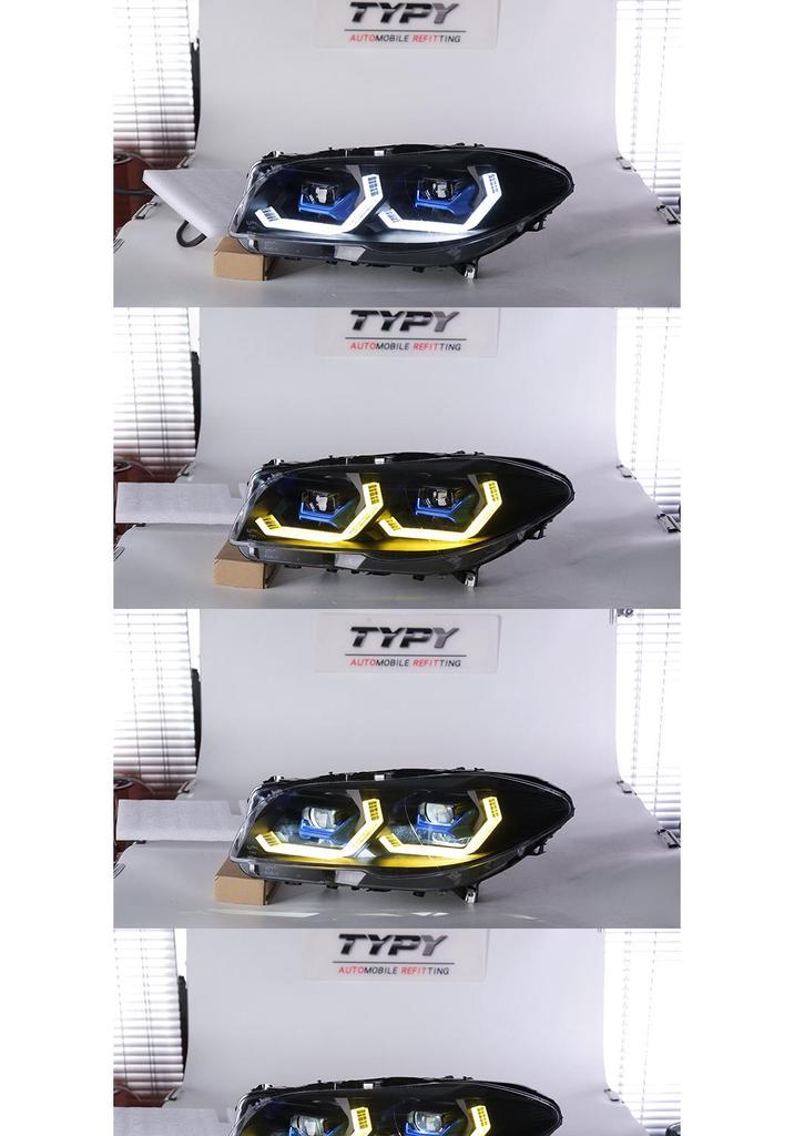 BMW 5 Series (2011-2017) F10/F18 Headlight Assembly with Modified Spoon LED DRLs & Flowing Turn Signals