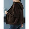 Cardigan con Cappuccio da Donna con Zip per il Tempo di Transizione Primavera/Autunno, Outfit Quotidiani e Formali