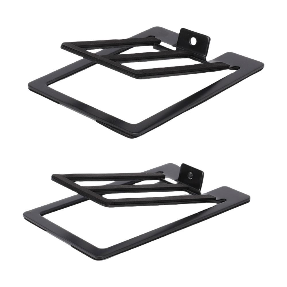 2PCS Tilted Speaker Risers Anti Vibration Pad Aluminum Speaker Stands  Desktop Use