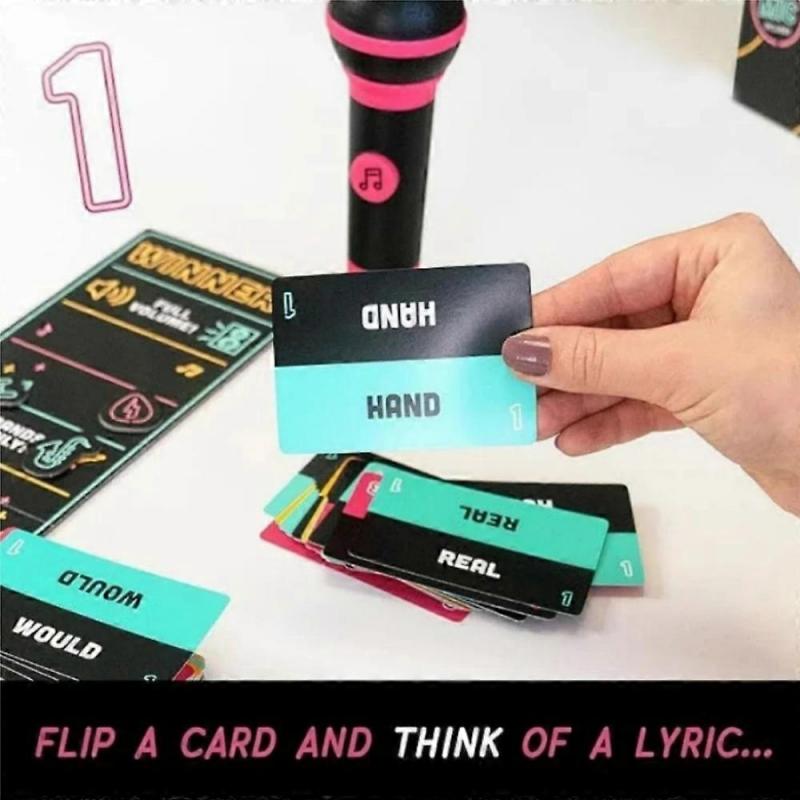 Grab The Mic Board Game Travel Party Drinking Game Family Toys Sing Song Boardgames Karaoke Game for People Who Can't Sing