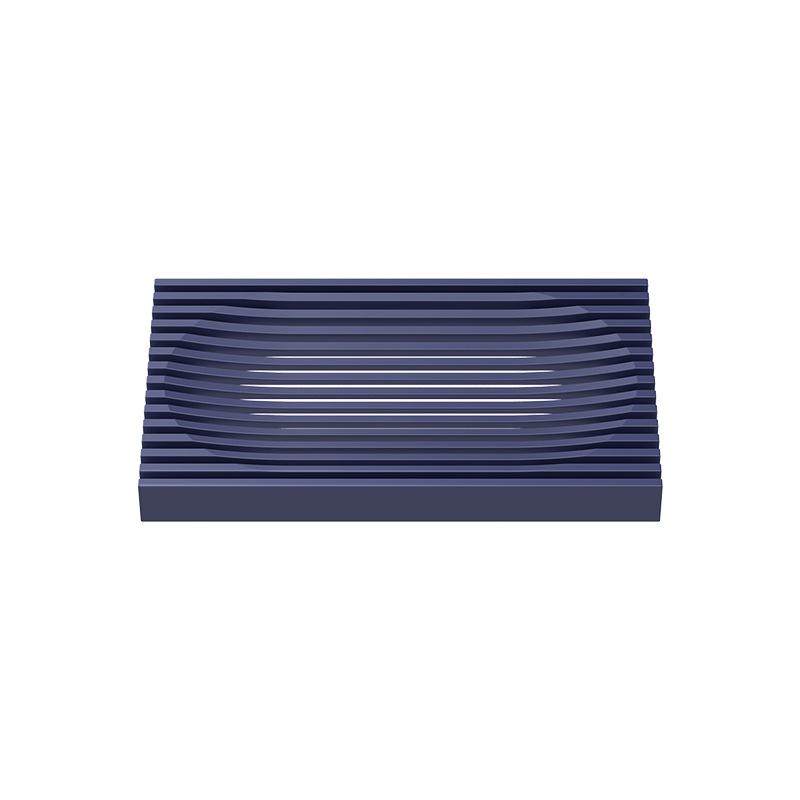 Flexible Silicone Soap Dish with Drainage Holes Non Slip Bathroom Organizer for Sink Countertop Kitchen Modern Decor