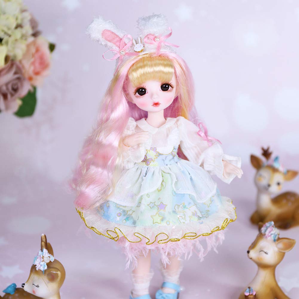 ICY Fortune Days 28cm BJD 28 Ball Jointed Full Set of Clothes and Best Gift for Girls 1/6 Doll, Doll, Shoes, 6+ (Yuki)