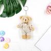 Plush-Bear Keychain Aniaml Key-Ring Hanging-Ornament Plush-Stuffed Animal Car Key-Holder for Girls Women Couple Gift