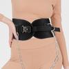 Pull-up & Weightlifting Waist Support Belt with Iron Chain for Strength Training