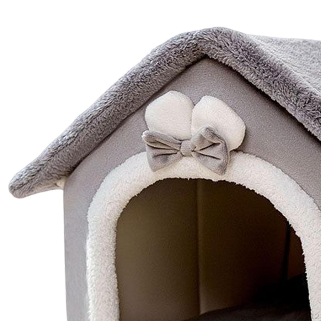 Dog Bed House Removable Cushion Anti Slip Bottom for Small Medium Large Dogs Cat Indoor Cats