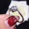 Luxury Solitaire Band Ring for Women Minimalist Design High Quality Silver Color Rings Brilliant Round Wedding Jewelry