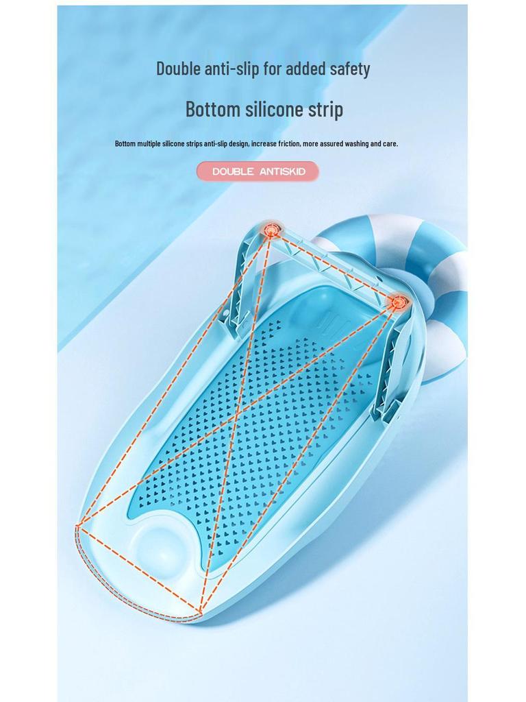 Newborn Reclining Baby Bath Net - Shower Seat with Mesh Fabric