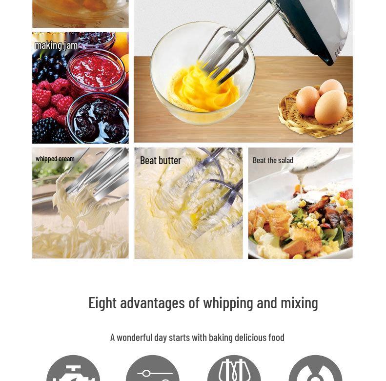 110V Electric Egg Beater Whisk CH-933 for Household Use