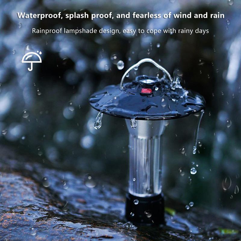 Outdoor Camping Lantern With Magnetic Base Portable Hanging Lamp 3 Lighting Modes Led Flashlights Waterproof Emergency Lamp