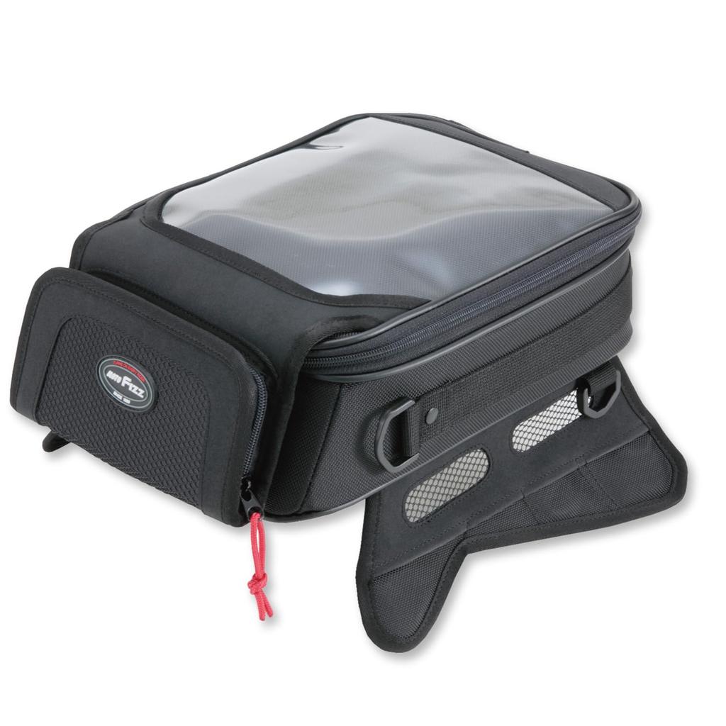 TANAX MOTOFIZZ Slant Tank Bag for Motorcycles M, Black, MFK-084 (5.1L Capacity),