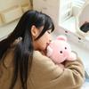 Pink Pig Soft Stuffed Plush Toys Lie Down Cute Pig Dolls Love Tail Cushion Stuffed Plushies Valentine's Day Gifts For Girls