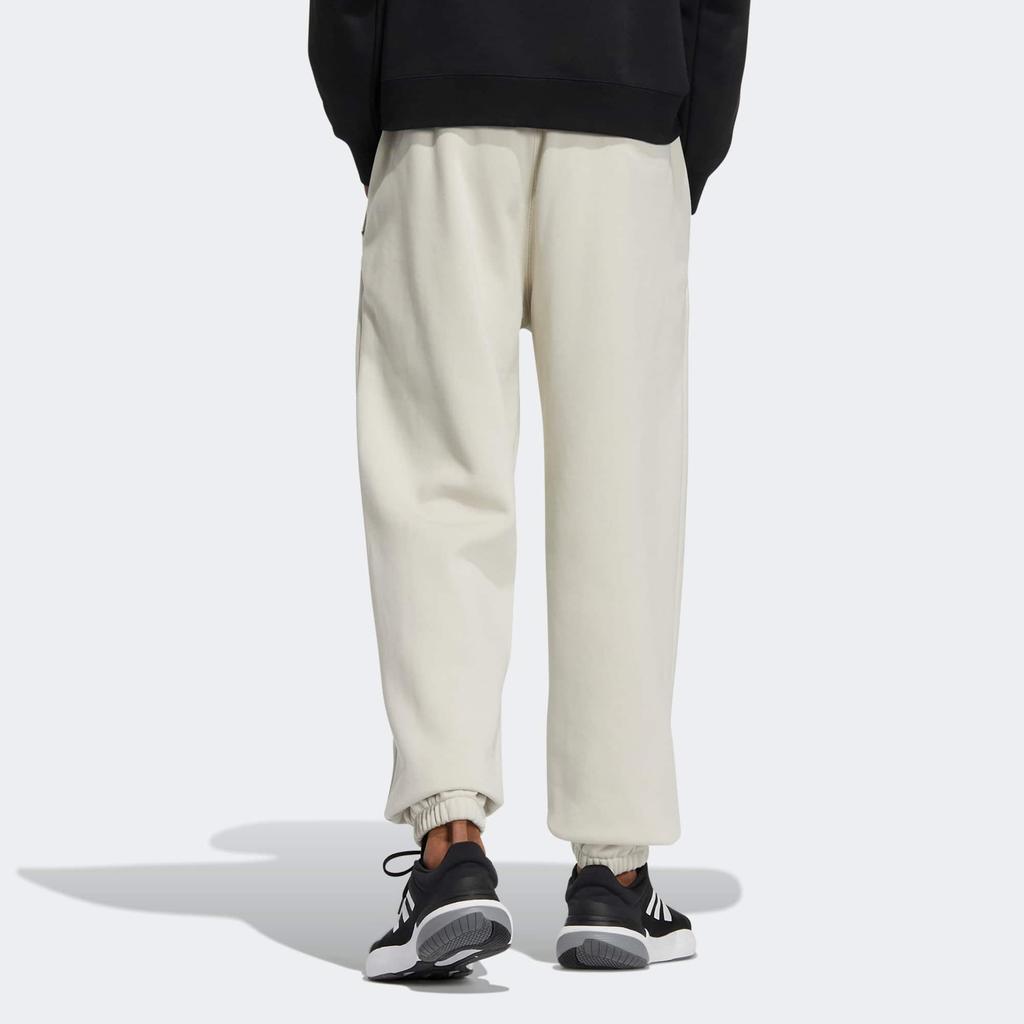 Adidas Letter Logo Print Jogger Pants Men Bottoms White IB2718