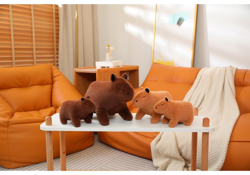 Cute Capybara Plush Toy - Kawaii Stuffed Animal Doll