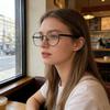 Glasses Frame Women Trend Alloy Eyeglasses Frames Prescription Anti Blue Light Reading Glasses