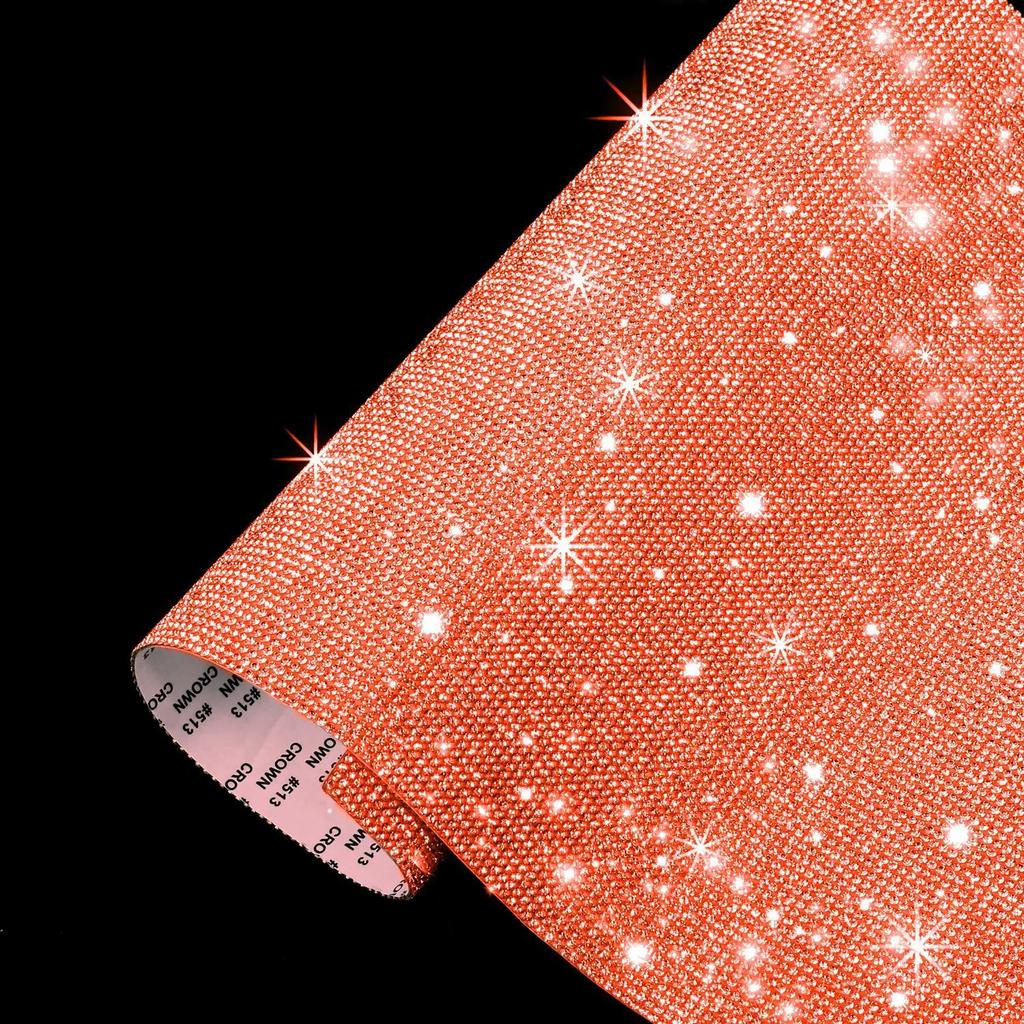 12x20/24x20cm Self-adhesive Rhinestone Crystal Glitter Stickers Sheet DIY Diamond Decoration Sticker Phone Car Trim Decor Decal