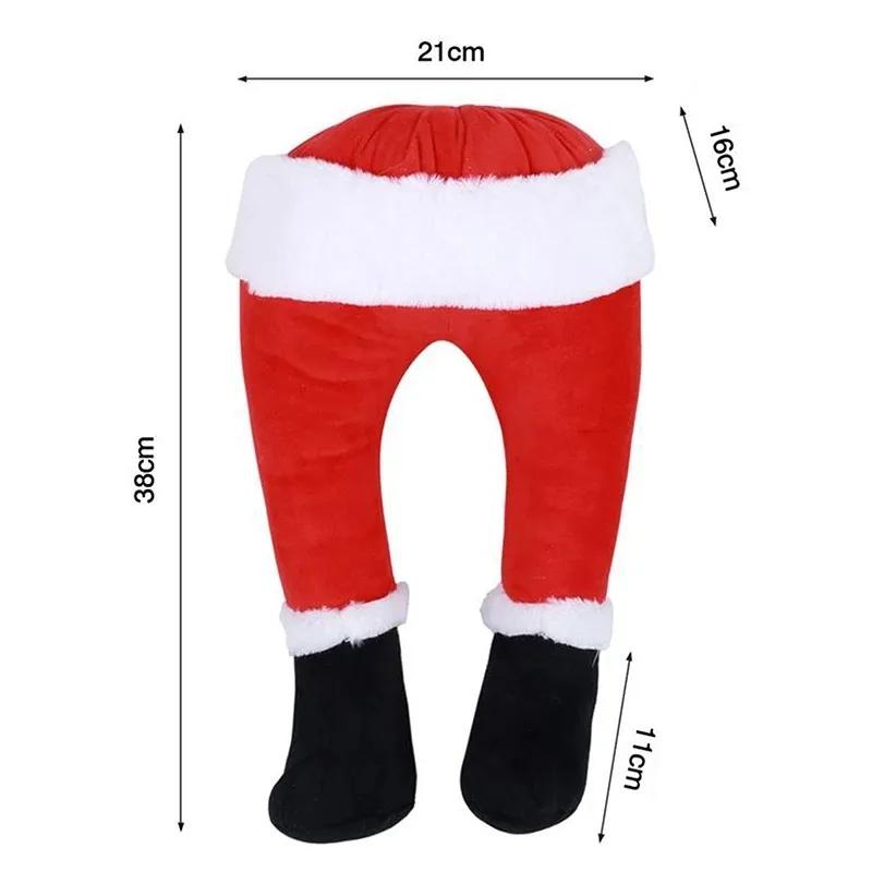 Christmas Tree Decoration Santa Claus Elf Leg Plush Christmas Decor New Year Decoration Funny Xmas Pendant Ornament Party Supply