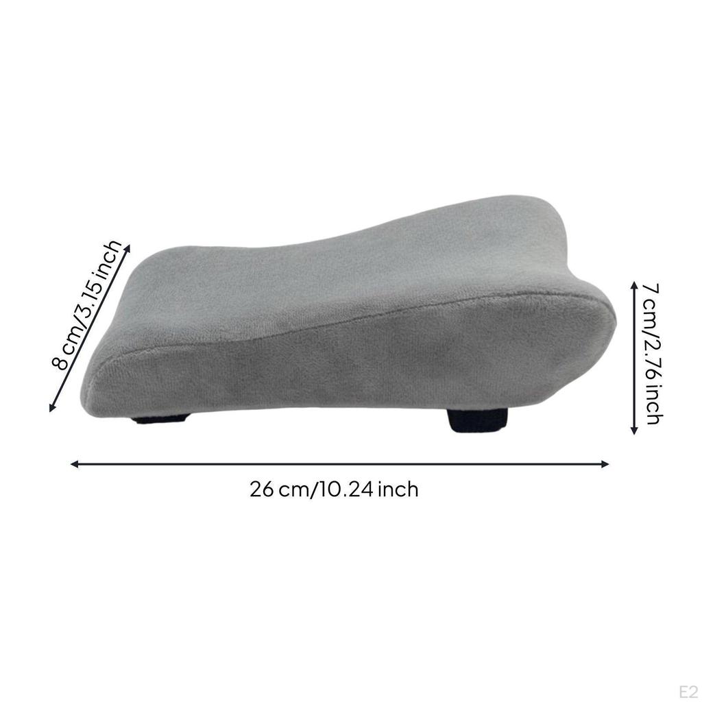 2 Pieces Chair Armrest Heightening Pad Cooling Gel Memory Foam Pressure Relief Office