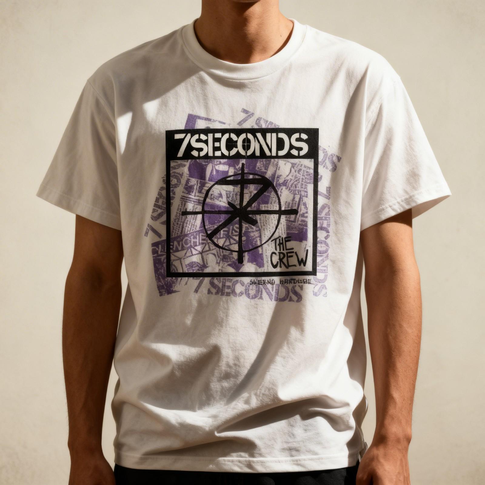 New 7 Seconds Band The Crew Cotton White All Size T Shirt Unisex T-Shirt M