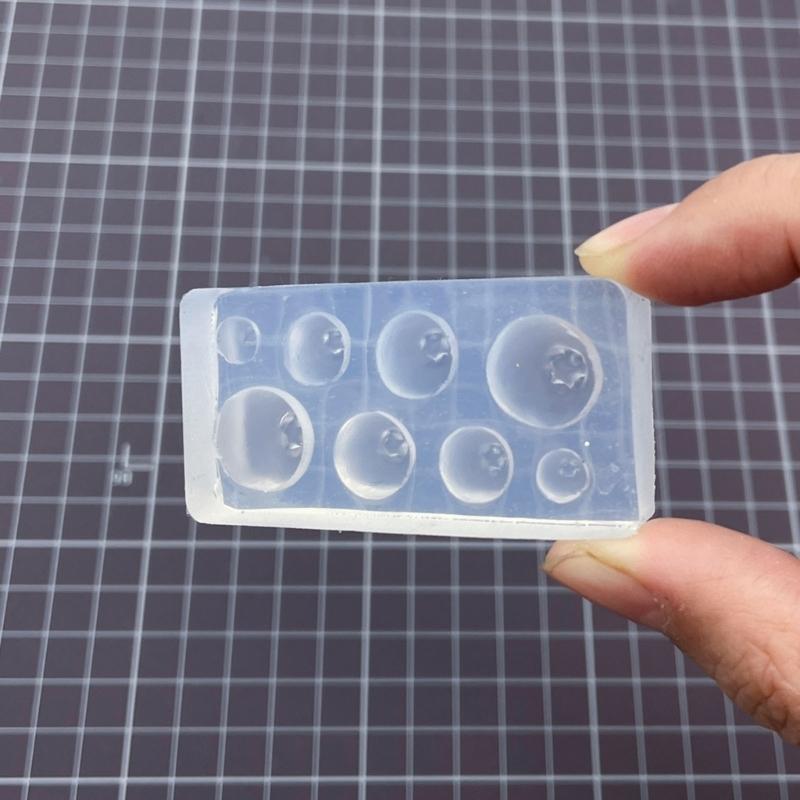 Micro Fruit Silicone Clay Mold Blueberry Silicone Fondant Molds for Cake Cupcake Topper Decoration Nail Art Resin Mold