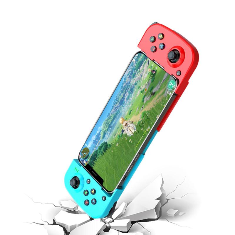 Controlador de juego inalámbrico Bluetooth, mango de juego móvil extensible, Compatible con