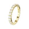 Swarovski Matrix Minimalist Fashion Cubic Zirconia Rings Unisex White 5750616