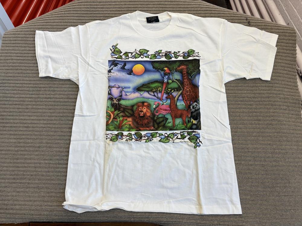 

Vintage Chapman Graphics Shirt Mens XL Nature Wildlife Animal Jungle Art 90s USA Unisex T-Shirt XXXXL