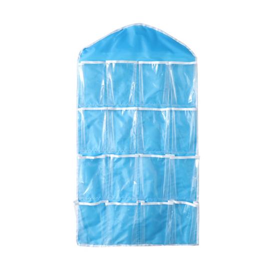 Organizzatore da appendere per armadio a muro con 16 tasche, borse portaoggetti per articoli vari, appendiabiti per biancheria intima