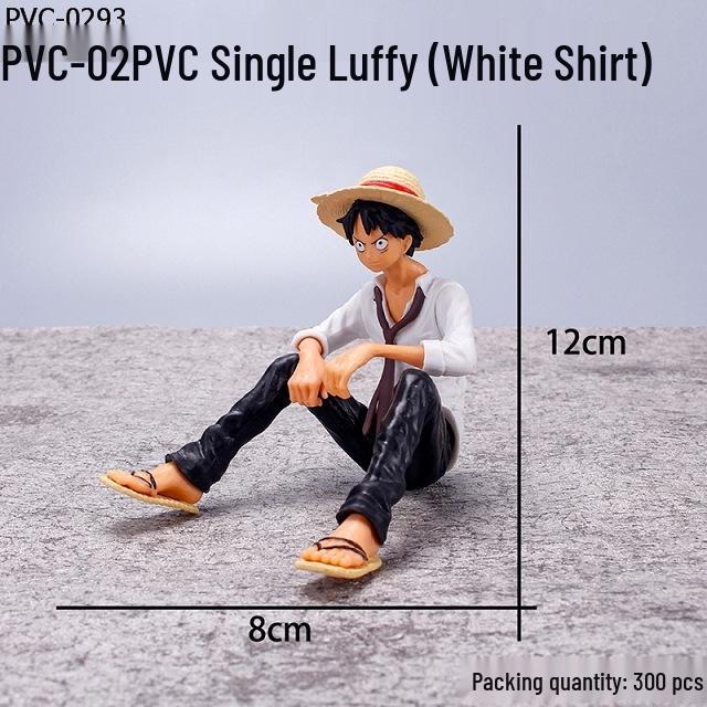 

Luffy One Piece Car Interior Ornament - Cute & Creative Cartoon Console Decoration білий