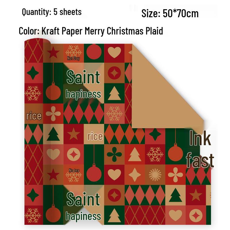 Vintage Style Christmas & Birthday Wrapping Paper for Gifts & Toys