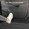 Car Door Anti Kick Sticker Compatible with Tesla Model Y 2025,Leather Material Door Protection Sticker,Automotive Interior Accessories (Carbon Fiber