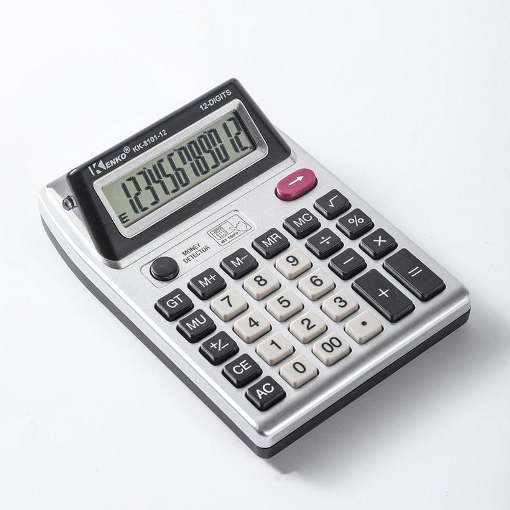 Multifunctional 12 Digits Calculator Large Screen Display Desktop Calculator Financial Institution