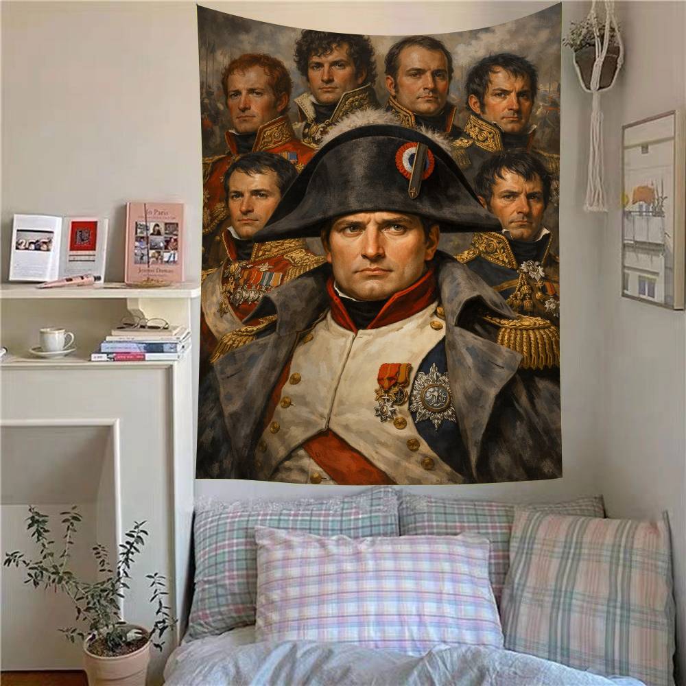 Napoleon Bonaparte Art Anime Tapestry Hanging Tarot Hippie Wall Rugs Dorm Home Decor
