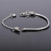 Women Girls Slider Charms Bracelet 3mm Snake Chain Bracelets Stainless Steel Chain Bracelet Fits Standard Charms Bead Chain