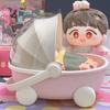 Doll Stroller Storage Box Doll Decor for Labubu Space Module Doll Sleep Cradle Cart Dolls Bed Furniture Accessorie Birthday Gift