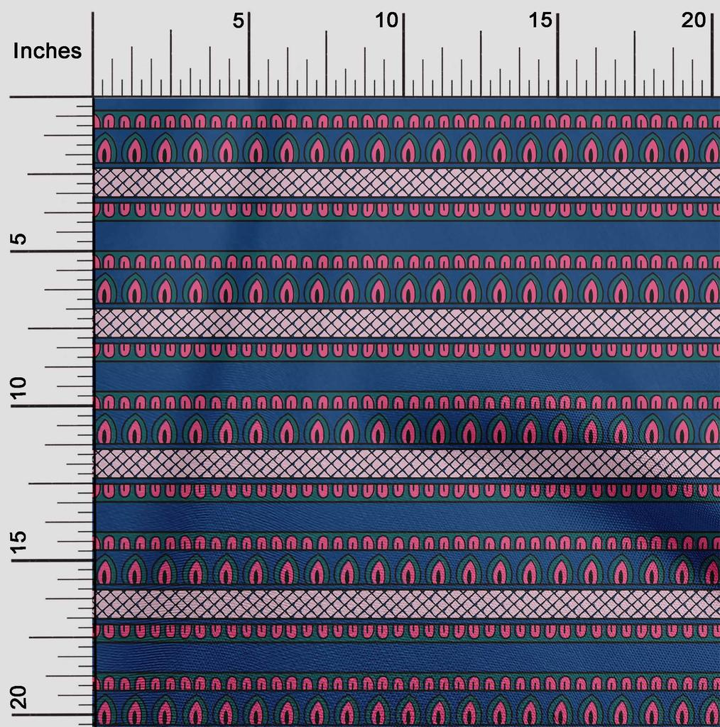 oneOone Cotton Flex Fabric Ethnic Block Printed Craft Fabric BTY 40 Inch