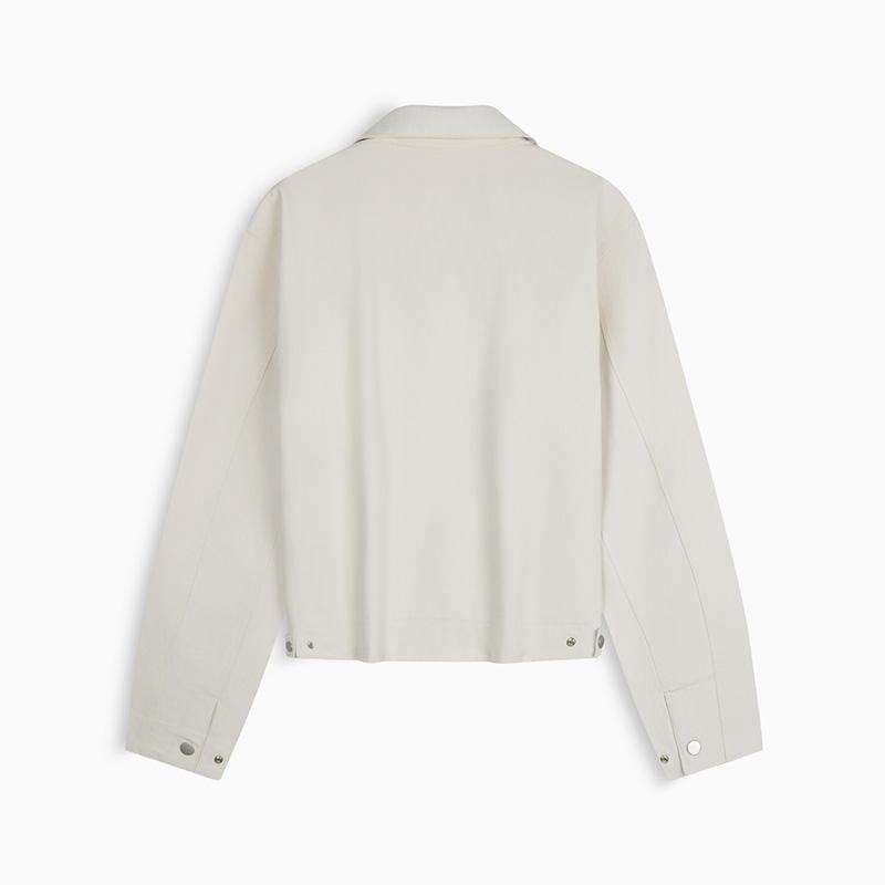 Calvin Klein Trendy Casual Minimalist Letter Embroidered Structured Polo Jacket Women Jackets 47F527G