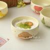 Beautiful Ceramic Rice & Soup Bowl, Exquisite Underglaze Tableware for Home Use