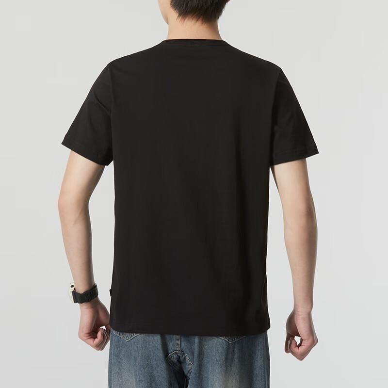 Puma Letter Print Casual Sweat-Absorbing Round Neck Short Sleeve T-Shirt Men Tops Black 847666-97