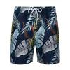 Men'S Quick-Dry Swim Trunks with Tropical Leaf Prints
