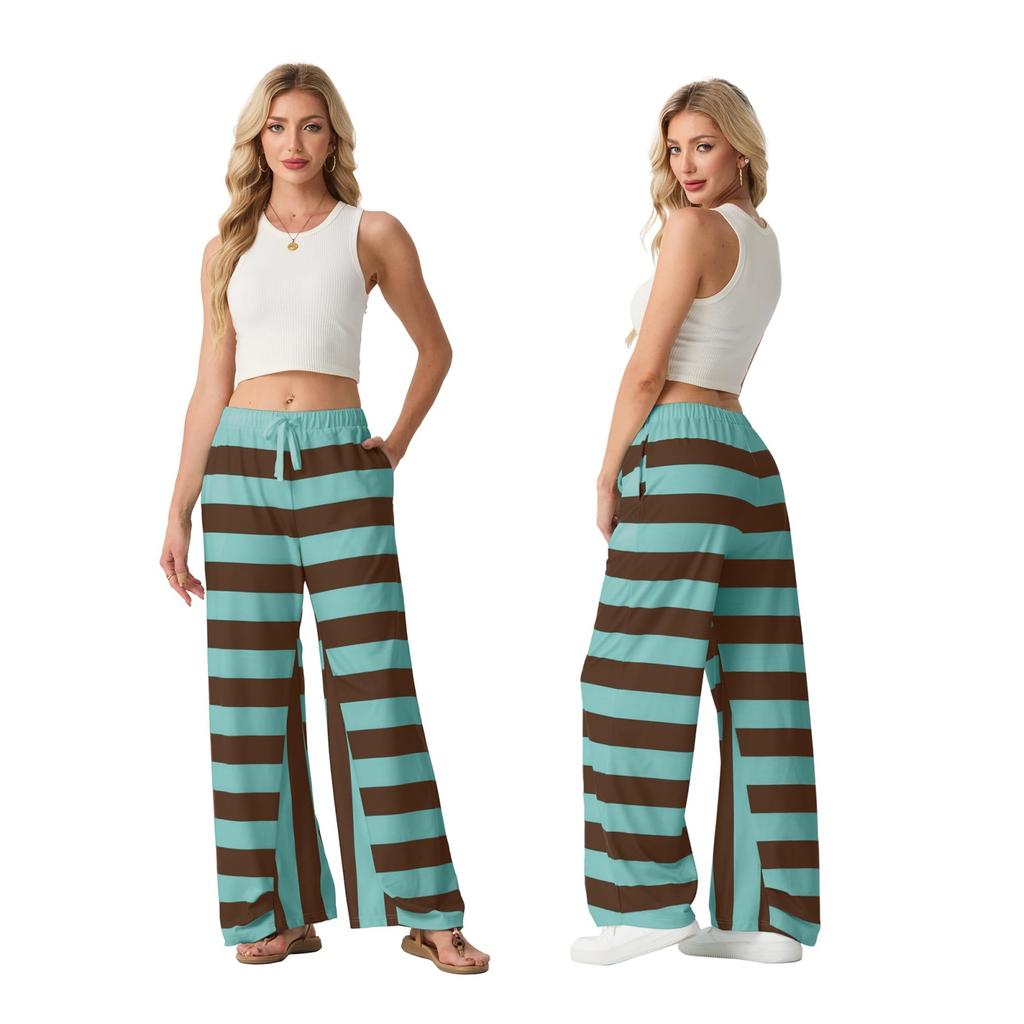 Women's Cute Casual Striped Sweatpants, Versatile Pants for Home, Outdoor and Everyday Use