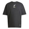 adidas Panda Sprung Grafik T-Shirt Mode Bequem Einfach Einfarbig Kurzarm T-Shirt Unisex Oberteile Schwarz JZ3287